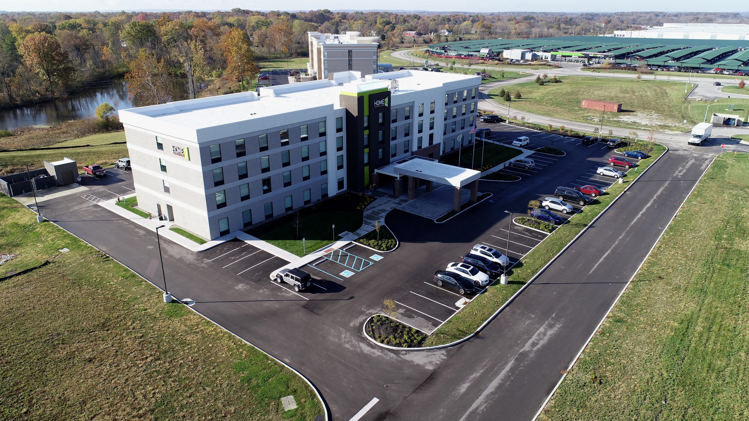 home to suites commercial roofing project by ce reeve roofing in indiana